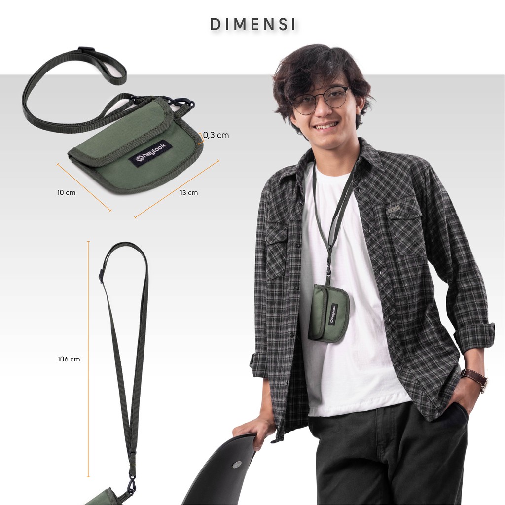 กระเป๋าสะพายข้าง ONYX กระเป๋ากระเป๋าสตางค์ผู้ถือบัตร Neckbag กระเป๋าสตางค์เหรียญกระเป๋าสะพายกระเป๋า