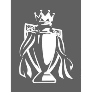 สติกเกอร์ ถ้วย รางวัล แชมป์ พรีเมียร์ ลีก 2020 Champion Premier League Trophy ตรงกลาง เลือกสีได้ สูง 40 ซม. PVC กันน้ำ