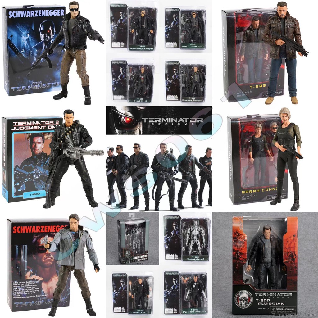 NECA The Terminator Series Part 1-6 T-800/T-1000/Sarah Conner/Endoskeleton PVC Action Figure