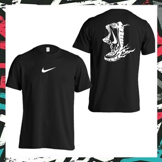 เสื้อคู่รัก - NIKE FLARE 100 เสื้อเชิ้ตผ้าฝ้ายเสื้อยืดรองเท้าแนวสตรีทแวร์เสื้อยืดผู้ชายผู้หญิง Unis