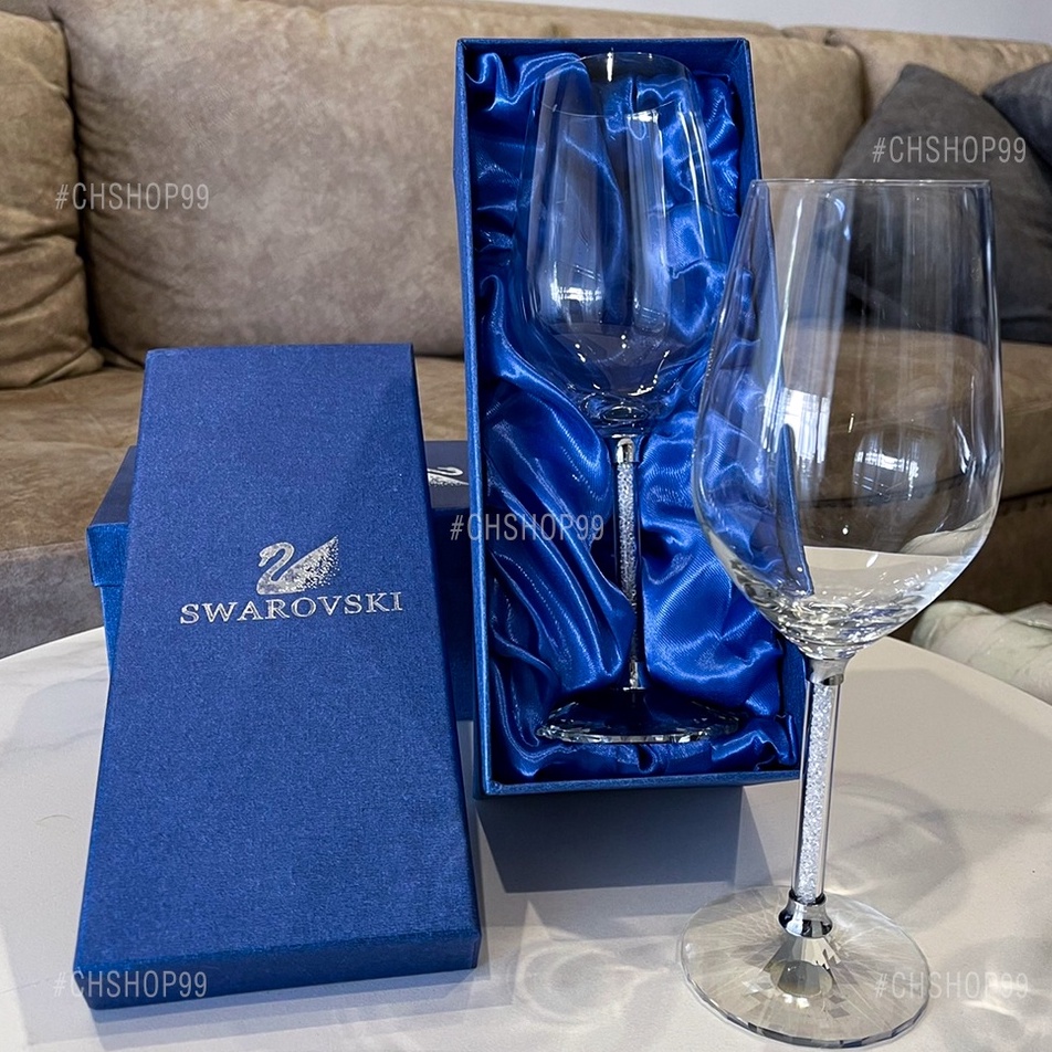 แก้วไวน์  Swarovski Crystal Diamond  Box Set ขนาด470ml จัดส่งฟรี