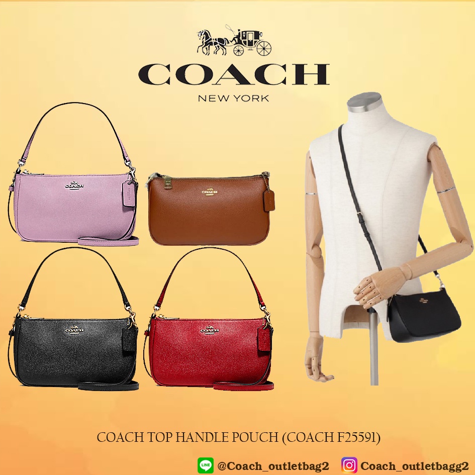 COACH 25591 TOP HANDLE POUCH BAG