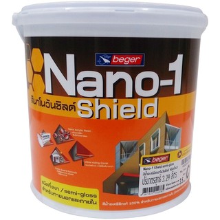 สีน้ำทาภายนอก TOA NANO1 SHIELD BASE C กึ่งเงา 3.5 ลิตร