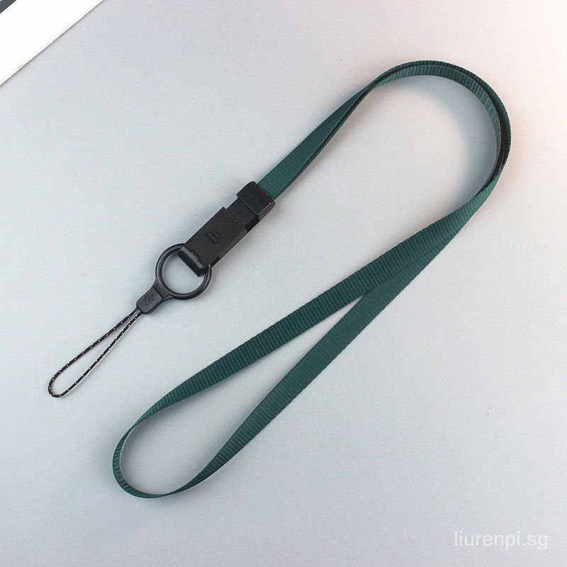 สําคัญ Lanyard/trace token Lanyard/ผู้ถือบัตร Lanyard/Simple ผู้หญิงสีทึบโทรศัพท์มือถือ Lanyard ผู้ชายสร้างสรรค์ใหม่สไลด์ Fastener โทรศัพท์มือถือ Charm
