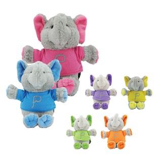 🐘พร้อมส่ง🐘 เอลฟ์...ตุ๊กตาช้างขนนุ่มใส่เสื้อ - S (Eleph Fluffy Fur Doll - S)