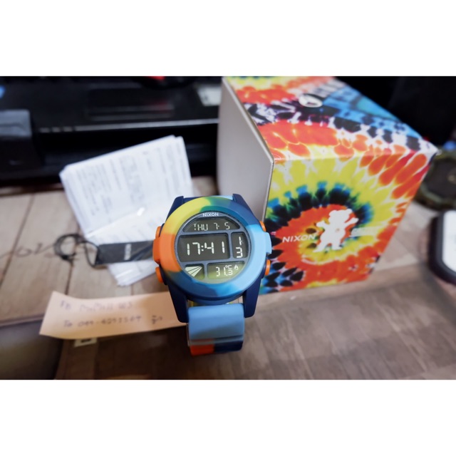 ขายนาฬิกา Nixon x Grizzly Unit Watch - Tie Dye/Grizzly  ตัวนี้ไม่เข้าไทยเป็นตัวลิมิเต็ต หาไม่ได้แล้ว