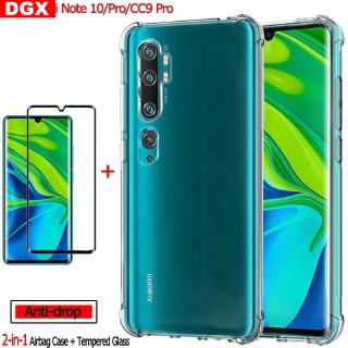 Xiaomi 9 Pro CC9/Note 10 Pro 2 in 1 ฟิล์มกระจกนิรภัย + Soft TPU กันชน DGX