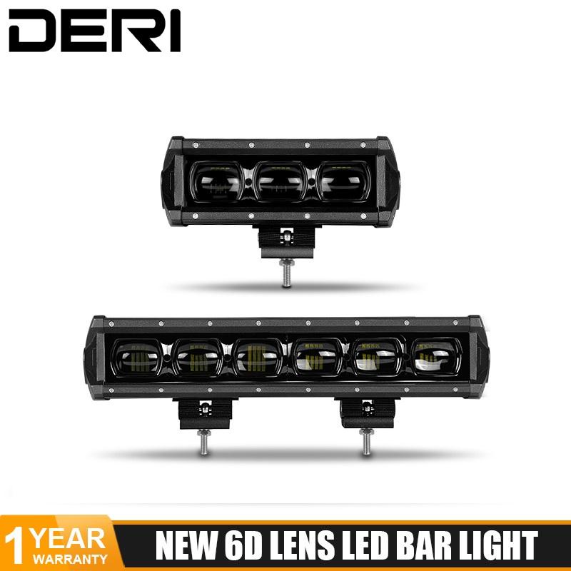 8'' 14 Inch Led Light Bar 6D Lens Driving Work Lamp For Motorcycle Car Truck 4WD Boat ATV UTV UAZ 12