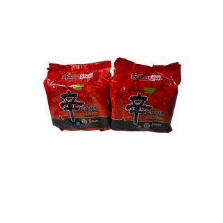 บะหมี่เกาหลี Nong Shim Shin Ramyun Noodle Spicy Mushroom Flavor, รส เห็ดหอมสไปซี่ 120g 1SETCOMBO/ 2 แพค/จำนวน 10 ซอง