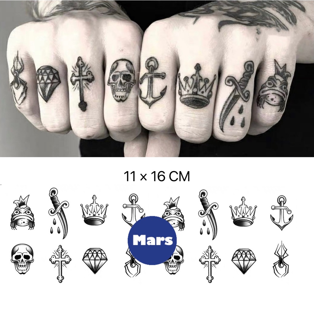 Mars TattooNEW Technology Magic สติ๊กเกอร์รอยสักชั่วคราวปลอม ติดนาน 2 สัปดาห์ C014