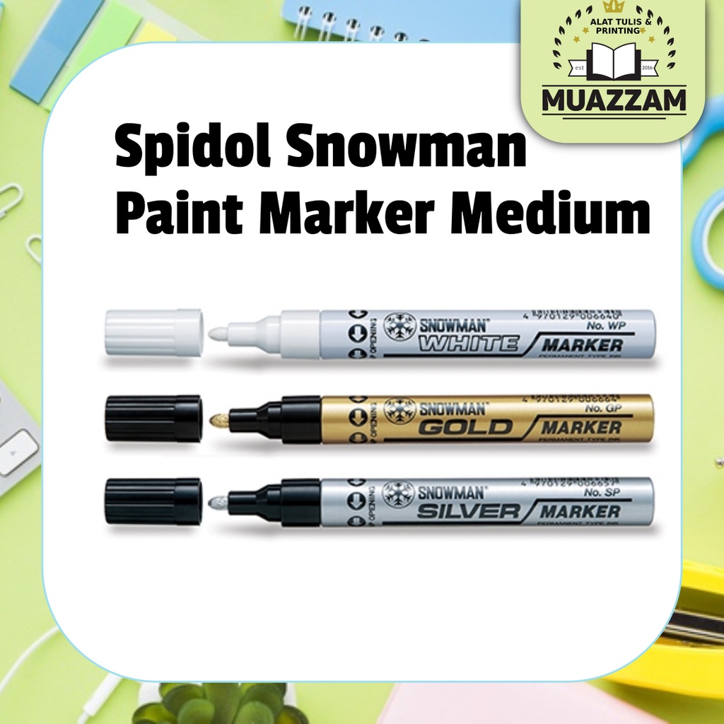 Snowman Paint Marker Medium EN71-3