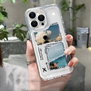 เคสโทรศัพท์มือถือ แบบใส ลายอวกาศ สําหรับ iphone 14ProMax 14Plus 13 11 12 7Plus X XR XS Max 8 7