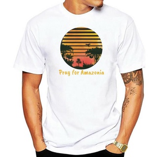 เสื้อยืด พิมพ์ลาย Pray Amazonia Wildfires สไตล์เรโทร คลาสสิก ไซซ์ S - 3XlS-5XL