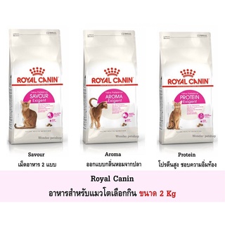 Royal Canin Exigent Aroma / Protein / Savour 2kg อาหารแมว สูตรแมวกินยาก 2 kg มี 3 แบบ