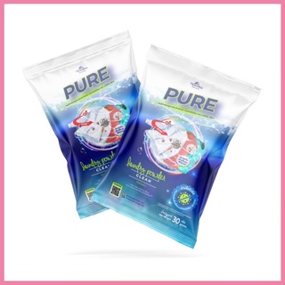 ผงซักฟอกเพียว Pure ชนิดซอง