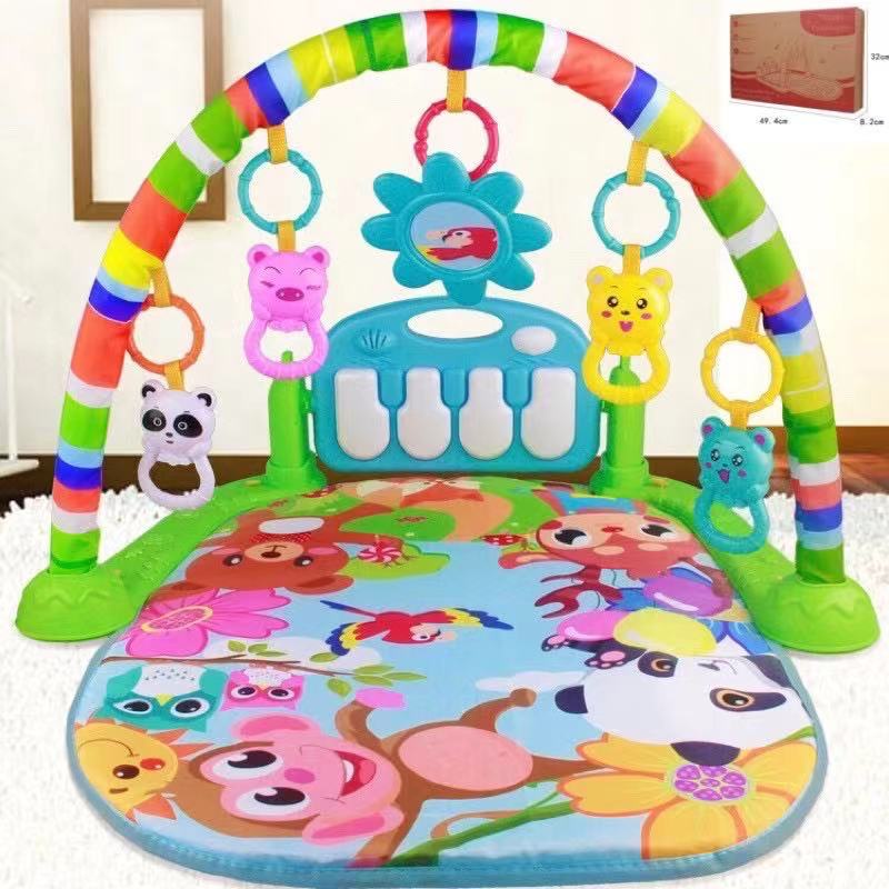 พร้อมส่ง เพลยิมเปียโนมีดรีมไลท์และเพลงโมสาร์ท Kick & Play Piano Gym – โปรปัง