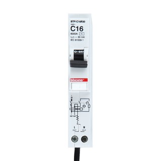 Breaker EARTH LEAKAGE CIRCUIT BREAKER B-TICINO BTP1C16R30 16A Circuit breaker Electrical work เบรกเกอร์ เบรกเกอร์กันไฟรั