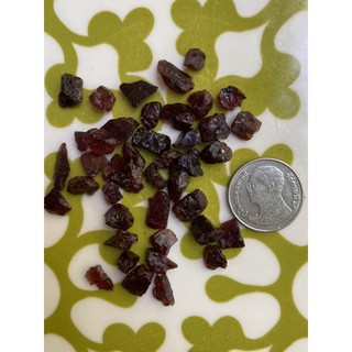 (C) พลอยดิบแท้ โรโดไลท์ การ์เน็ต(Rhodolite Garnet) พลอยธรรมชาติ 100% น้ำหนัก 82.50 กะรัต