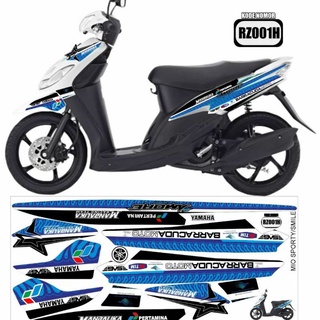 สติกเกอร์ ลายหน้ายิ้มไทย mio Sporty - lis mio Amore sticker mio mx Thailand mioz 115i Thailook Antem custom