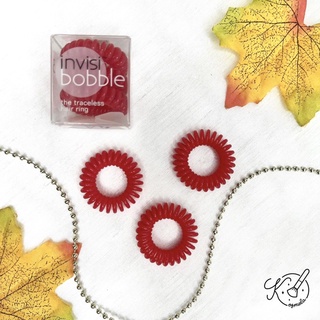 ยางรัดผม Invisibobble pink red