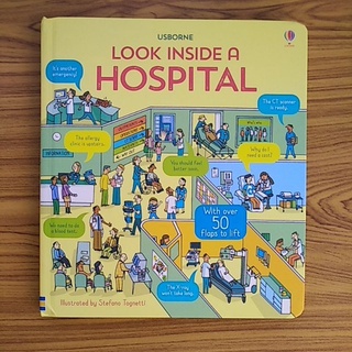 พร้อม​ส่ง​ Look​ ​inside​ a Hospital :Usborne หนังสือบอร์ดบุ๊คลูกเล่นปิดเปิดหนังสือภาษาอังกฤษสำหรับเด็ก