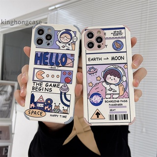 เคส Compatible For IPhone  12 pro max mini 11 PRO MAX 6 7 6S 8 Plus X XR XSMAX Se 2020 6SPlus 7Plus 6Plus 8Plus XS Astronaut Shockproof Phone Case เคสโทรศัพท์มือถือ