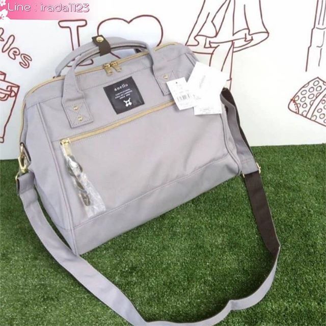 ANELLO 2 WAY POLPESTER CANVAS BOSTON BAG ของแท้ ราคาถูก