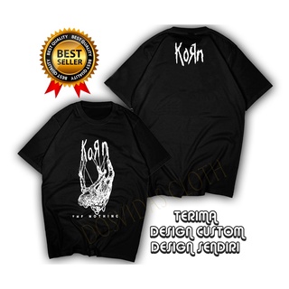 คอลูกเรือเสื้อยืดแขนสั้น พิมพ์ลาย KORN แฟชั่นล่าสุดS-5XL