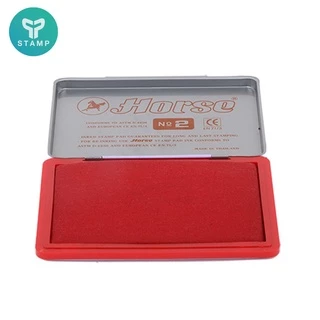 [PPstamp] แท่นประทับหมึกตรายาง ตราม้า เบอร์ 1 (7.4x15 ซม.), เบอร์ 2 (7x11 ซม.)