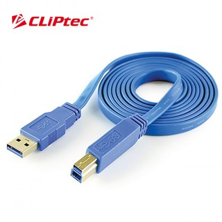 สายเคเบิล CLiPtec รุ่น OCC120-09 SLIM FLAT USB 3.0 AM TO BM CABLE 1.5M.