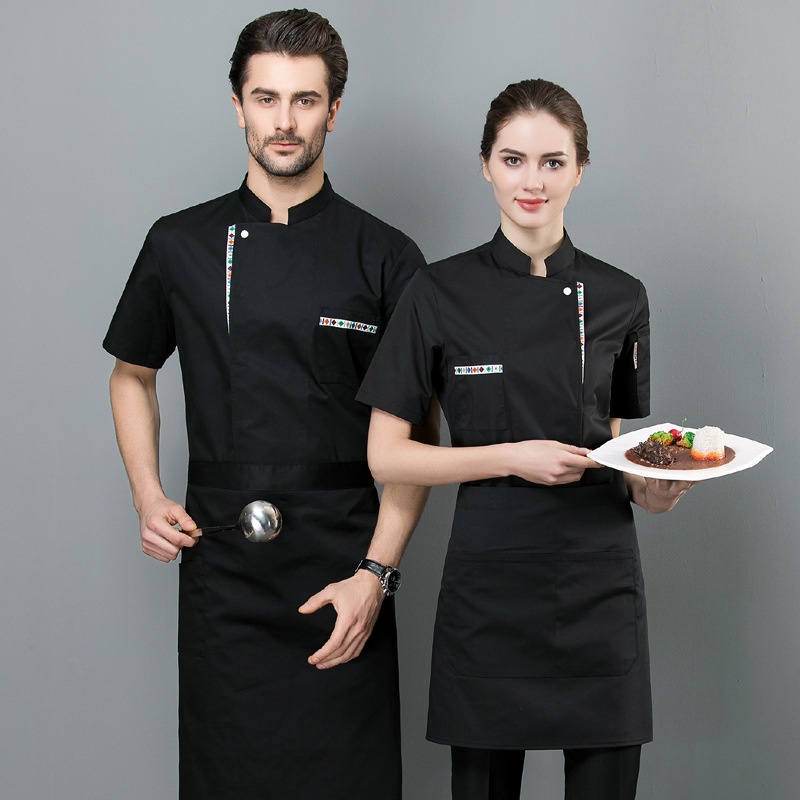 Jinrui Professional Customized Clothing Chef Clothes Short Sleeved Summer Hotel Restaurant Long 9930