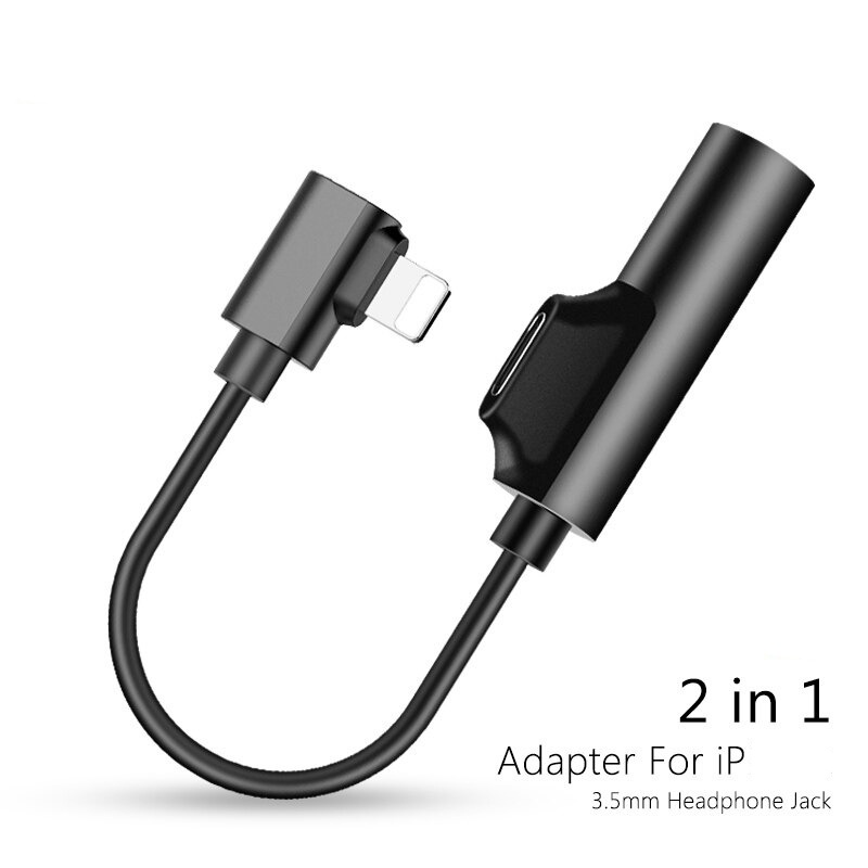 หางหนู ตัวแปลงหูฟัง สายแปลงหูฟัง Light to 3.5 mm สายแปลงชาร์จและฟังได้พร้อมกัน (สำหรับ ไอ5～14pro max ไอแพด)