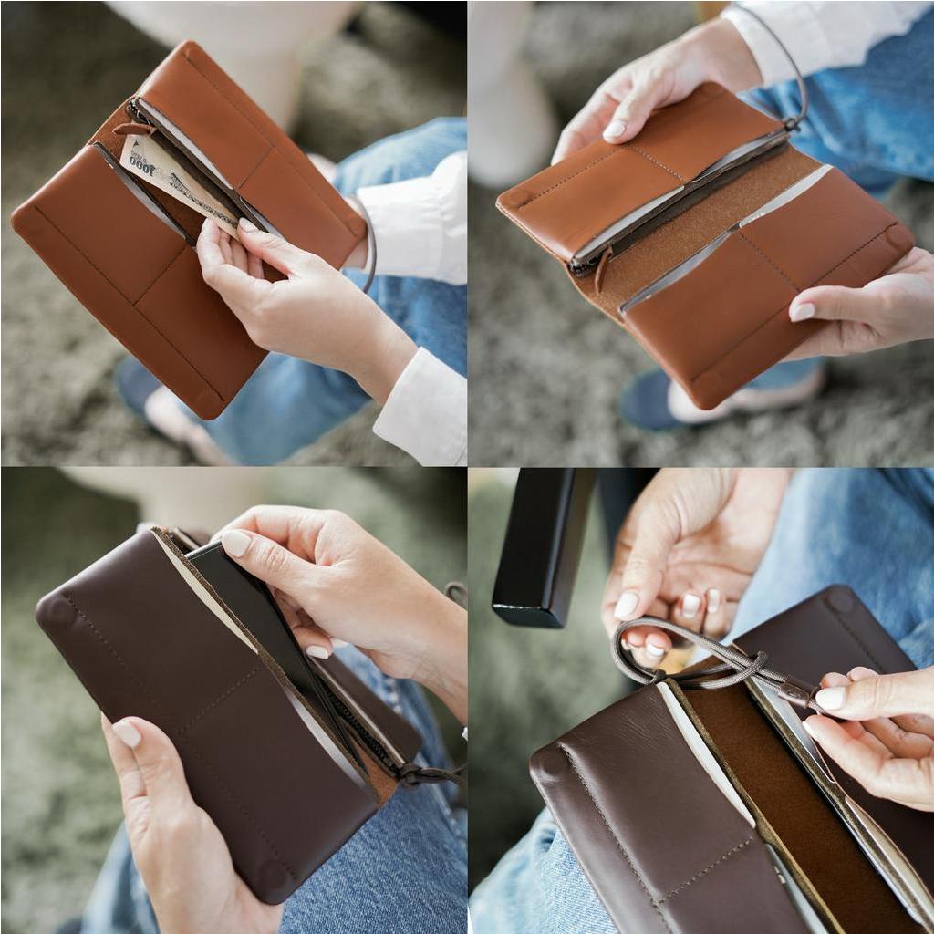 labrador FOLD phone wallet M กระเป๋าสตางค์แบบพับ ทรงยาว (LAA200)