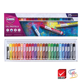 Master Art สีชอล์ค สีชอล์กน้ำมัน มาสเตอร์ซีรีย์ 25 สี จำนวน 1 กล่อง