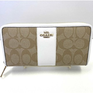 COACH (Khaki white) Long wallet