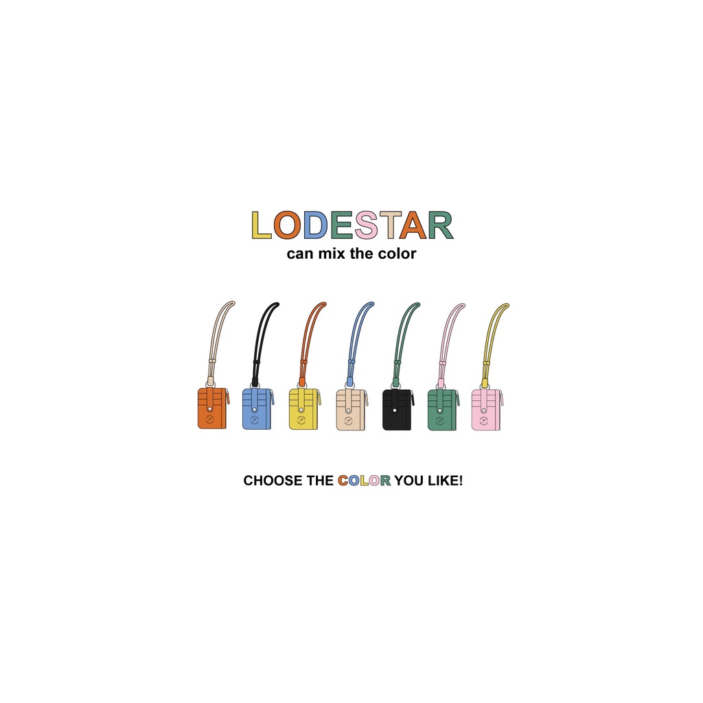 Lodestar card holder bag กระเป๋าใส่บัตร/เหรียญ wallet (พร้อมส่งทุกสี ยกเว้น pink-silver)