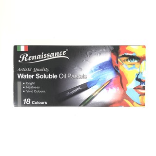 สีชอล์ก สูตรระบายน้ำ [เรนาซองซ์] Renaissance 18สี