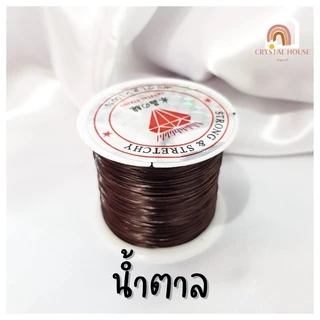 ไหมร้อยหิน ไหมร้อยหินมงคล แถมตัวนำร้อยหิน ความยาวม้วนละ 50 หลา ไหมร้อยลูกปัด ไหมยืด ไหมยืดร้อยหิน ไหมร้อยกำไลหิน