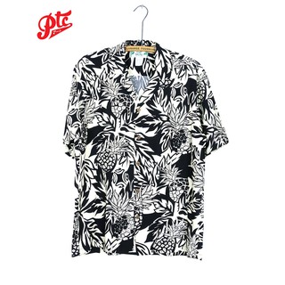 เสื้อฮาวาย TWO PALMS HAWAII SHIRT Wild Pineapple Black