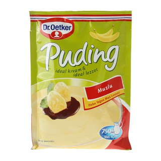 ผงพุดดิ้ง pudding powder รส กล้วย Banana ขนาด 120 กรัม สินค้าคุณภาพจากประเทศตุรกี (พร้อมจัดส่ง)