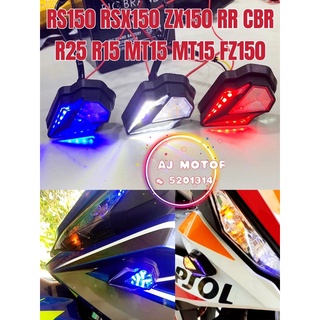 ไฟสัญญาณเลี้ยว LED ด้านหน้า RSX150 RS150 DASH FZ150 ZX150 R25 MT25 RR R15 CBR150 CBR250 NINJA250 RSX 1 ชุด