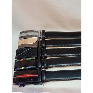 เข็มขัดออโต้หัวล็อคเส้นใหญ่สีดำ 1 เส้น 100 บาท