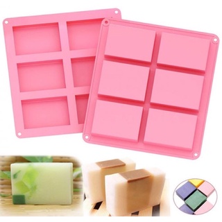 Rectangle Silicone Mold พิมพ์ซิลิโคน ทำขนม โมล์สบู่ ลายสี่เหลี่ยมผืนผ้า