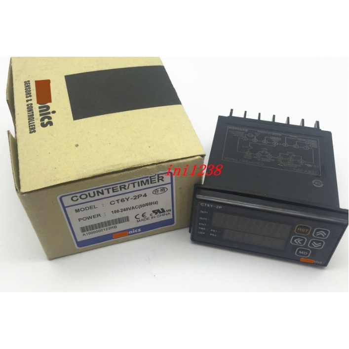 YY CT6Y-2P4 ตัวจับเวลา/เคาน์เตอร์มัลติฟังก์ชั่นของแท้ใหม่เอี่ยมของแท้ในสต็อก
