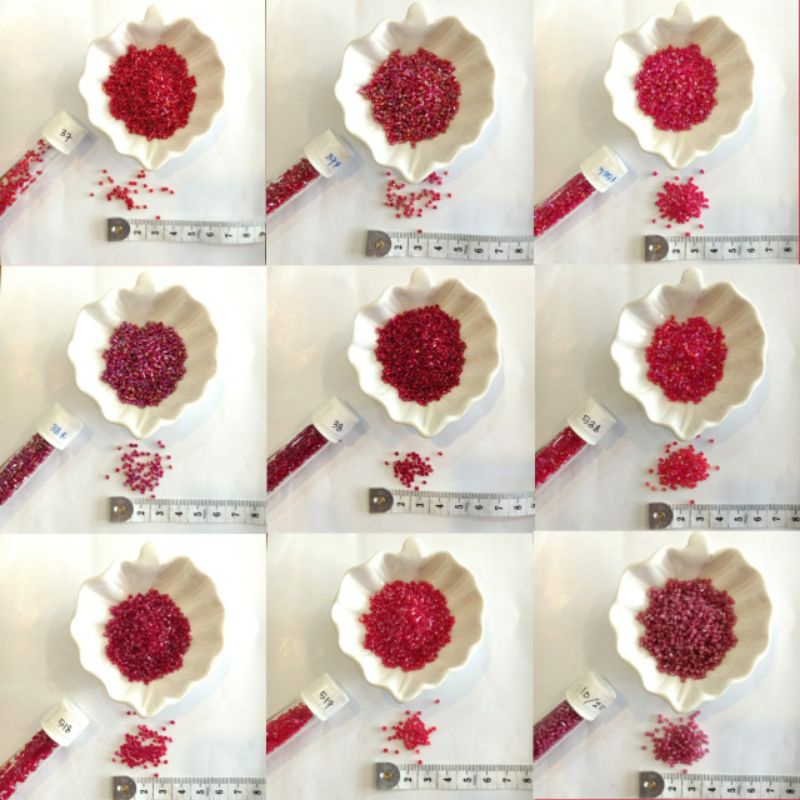 ทรายบาร์เลื่อม 100gr 38 / 38R / 538 / 735R / 37 / 37R / 518 / 517 / 10-210 / 804 / 683 Kebaya ลูกปัด