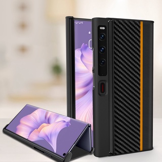 Matexs2 เคส สําหรับ Huawei Mate XS 2 คาร์บอนไฟเบอร์ ประกบ แข็ง PC กันกระแทก เคสโทรศัพท์มือถือ