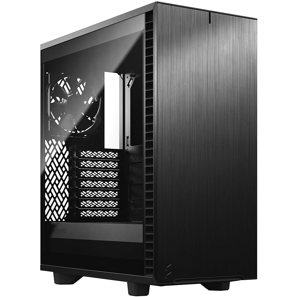 Fractal Design Define 7 Compact Black Brushed Aluminum/Steel ATX Compact Silent Tempered Glass