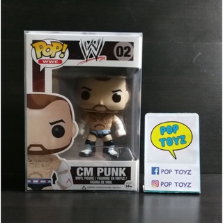 FUNKO POP WWE CM PUNK 02 ของแท้งานเก่ารุ่นแรกสุด เลิกผลิต หายากมาก พร้อมส่ง ฟิกเกอร์นักมวยปล้ำ Wrestling Wrestler figure