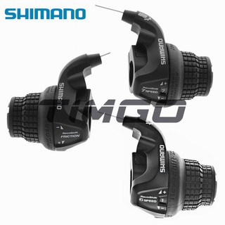 Shimano sl-rs25 คันโยกเกียร์ 3x6/3x7 ความเร็ว สีดํา สําหรับจักรยานเสือภูเขา