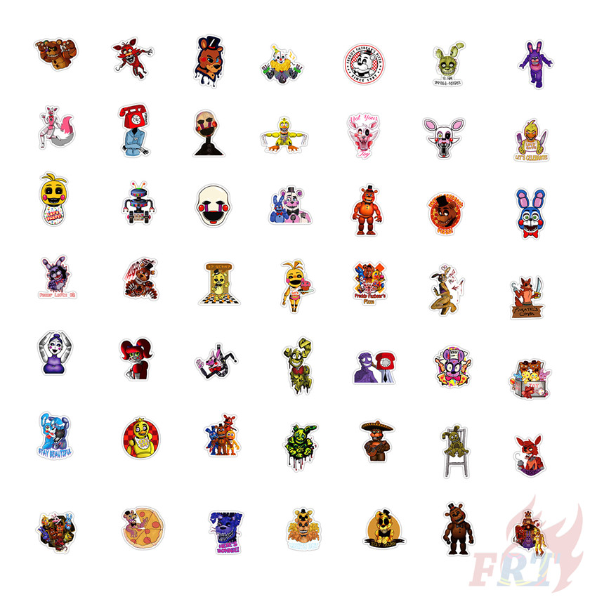 100Pcs/Set ❉ Five Nights at Freddy's Series A - Anime Games FNAF สติ๊กเกอร์ ❉ Waterproof DIY Luggage Laptop Skateboard Doodle Decals สติ๊กเกอร์ - รูปที่ 4